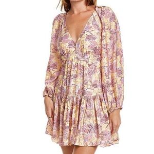 A.L.C. Patterned Dress with Red Accents